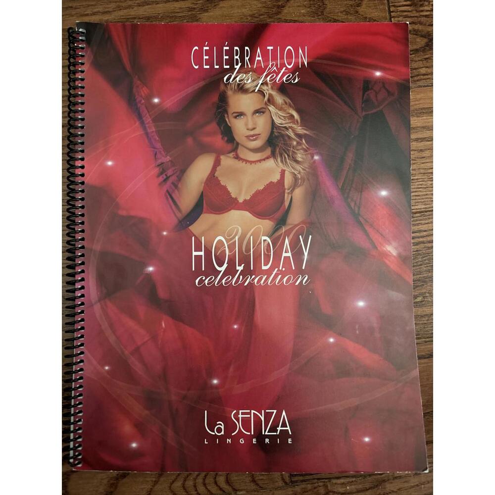 Vintage 2000 La Senza Holiday Celebration Spiral Softcover Notebook‎